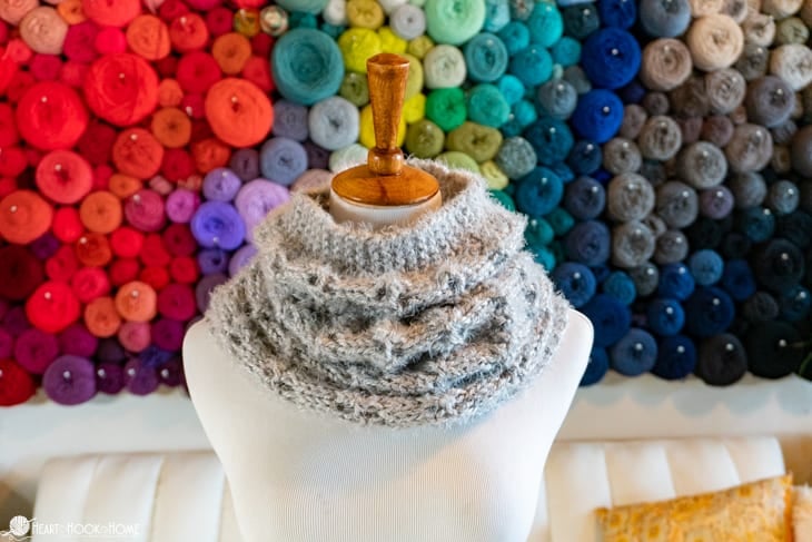eyelet knit cowl pattern