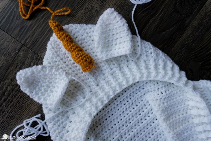 unicorn horn and ears crochet patterns