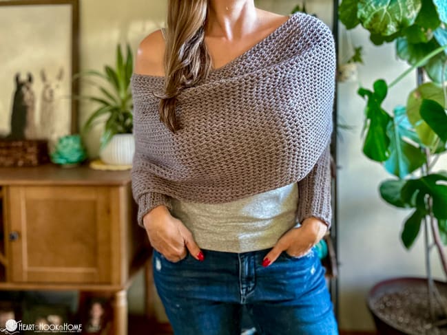 sophia scarf with sleeves